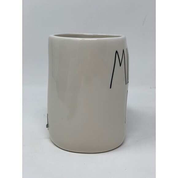 Rae Dunn MILITARY DAD Mug Large Coffee Cup Ceramic Magenta LL Farmhouse Gift Whi - Picture 2 of 8